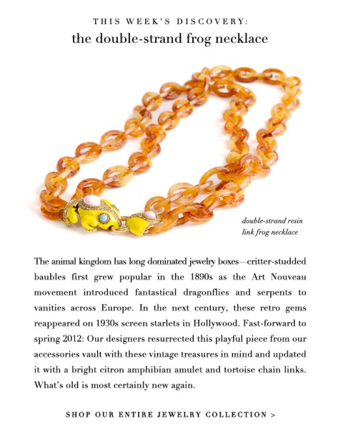 The Double-Strand Frog Necklace